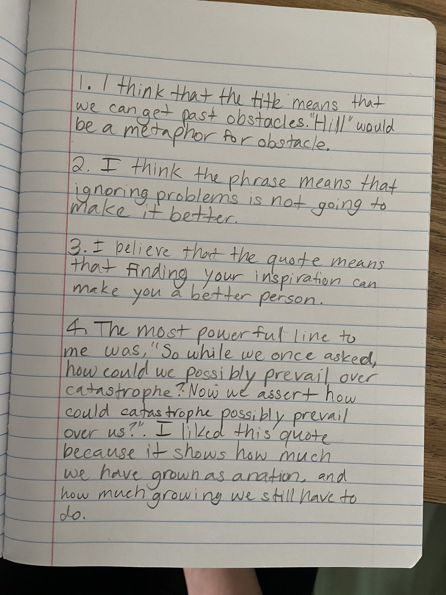 mrs_santos24's tweet photo. 6th graders engaged in deep thought &amp; conversation today as we analyzed @TheAmandaGorman ‘s poem from #Inauguration2021 . Thank you for being such an inspiration for our students!💛 @MineolaMS #MineolaProud #MineolaTogether https://t.co/NsxptbbFWV