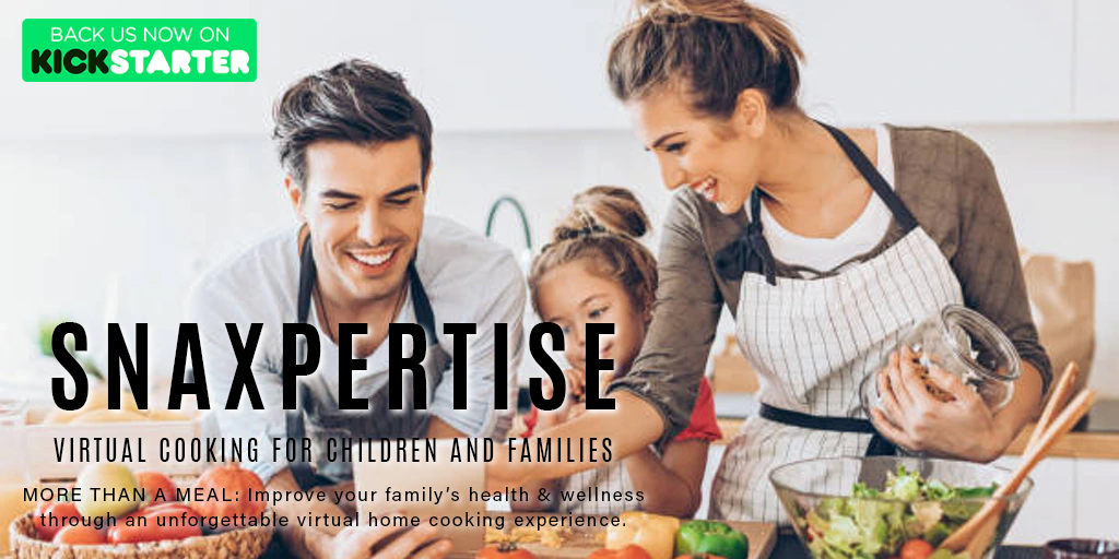 Snaxpertise - Virtual cooking for children and families kickstarter.com/projects/snaxp…  #kickstarter #crowdfunding #crowdfund #Cooking  #CookingAtHome #cookingtips #virtualcooking  #homecooking #kids #children #parents #families  #wellness #healthylifestyle #cookingexperience