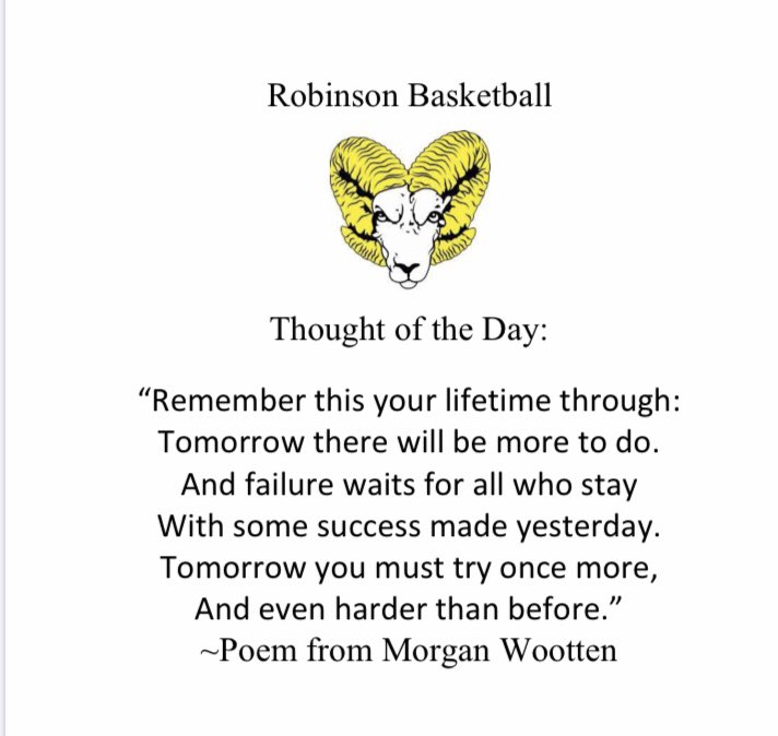 Robinson Basketball tweet media