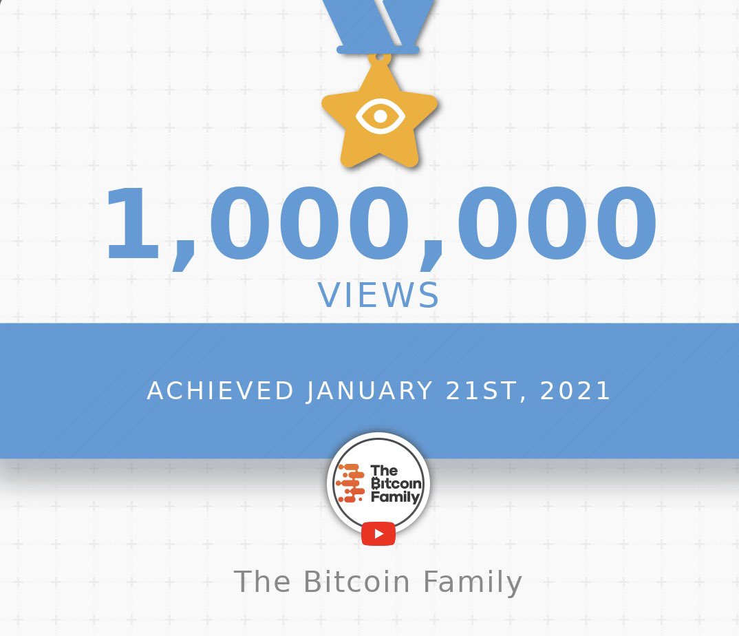 Diditaihuttu's tweet photo. 🚨Give away $100 in #btc in 21h🚨

to celebrate we reached 1.000.000 youtube channel views on the 21st of January 2021. 

🔥WIN 👉🏼LIKE FOLLOW RETWEET🔥

Join the #bitcoin $Family channel https://t.co/U652eu28hk #Giveaway https://t.co/miVUFhFc6n