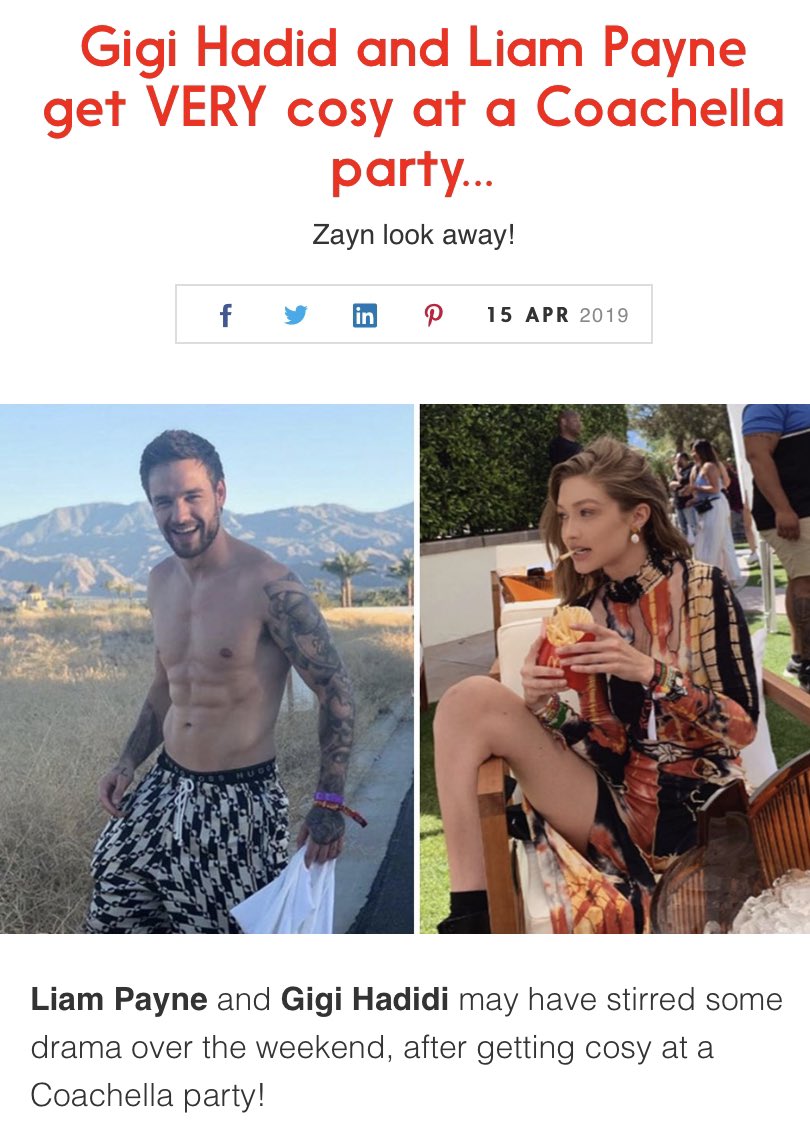 Before that though Liam is rumored to be with Gigi. Look at all the dates, this was from April 15 and Naomi spoke about the split on April 14 and then Stella only 2 weeks later.