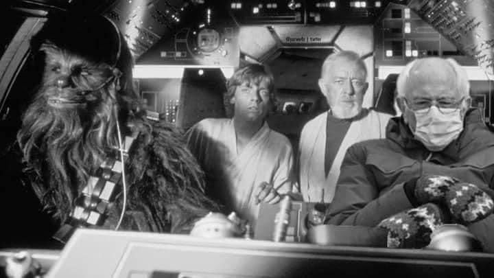 MarkHamill's tweet image. Do you have a favorite @starwars/@BernieSanders meme?
(I'm really loving #BactaTankBernie!) 👍😂