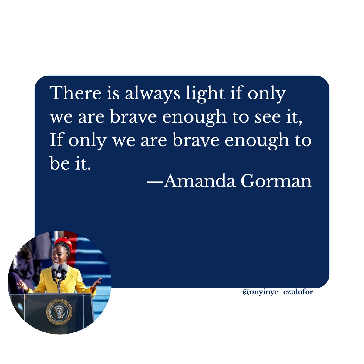 OEzulofor's tweet photo. @TheAmandaGorman https://t.co/mpKkI19I9S