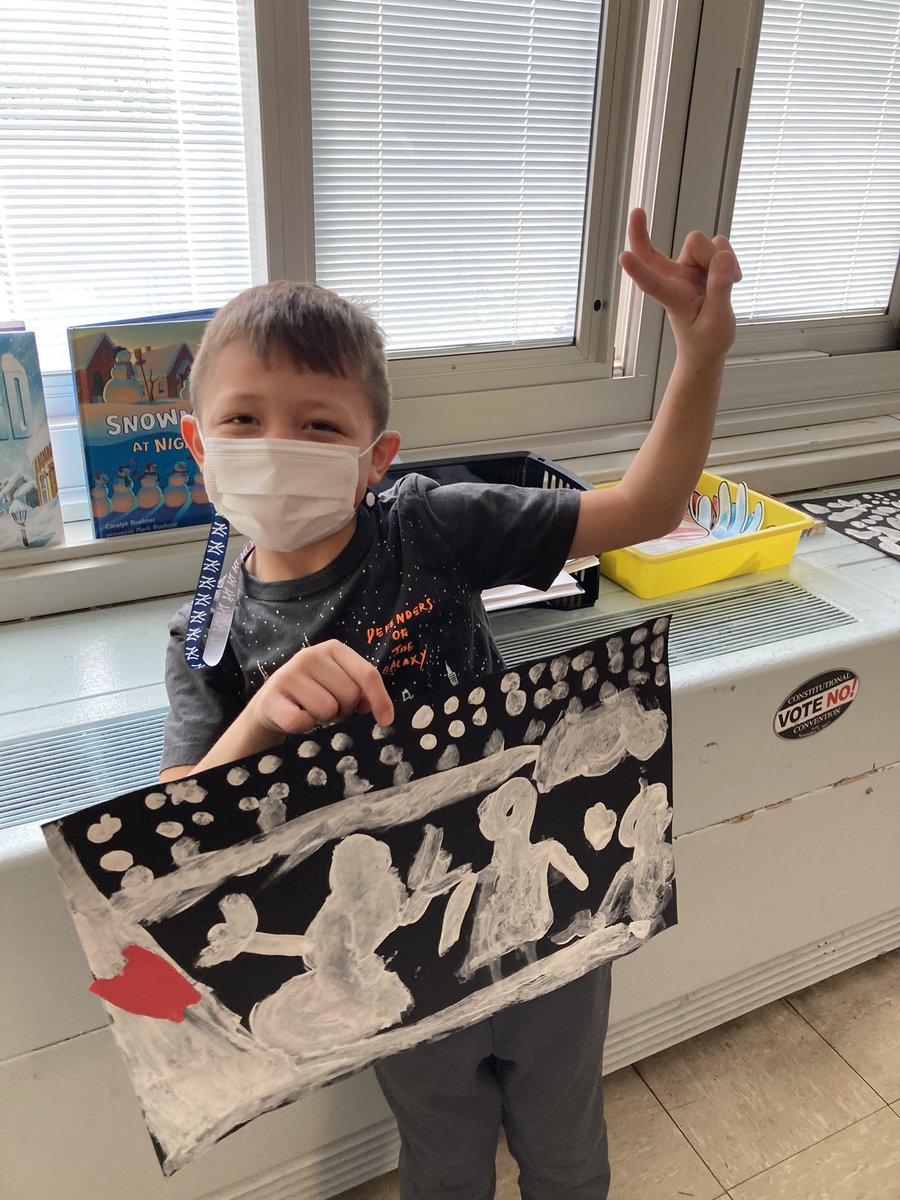 We had so much fun making directed paintings to review winter vocabulary!