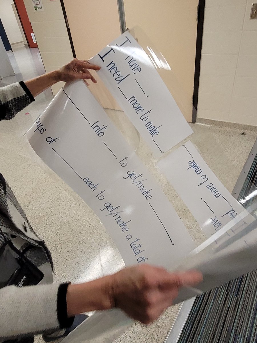Found a teacher preparing for her small group with these incredible interactive (dry erasable) sentence stems! ❤❤❤ #KleinMath