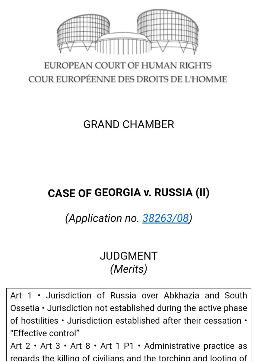 Exactly 2 weeks to my viva and the Grand Chamber of the European Court of Human Rights has today gone nuclear on its Article 1 jurisprudence...1/n #ECHR