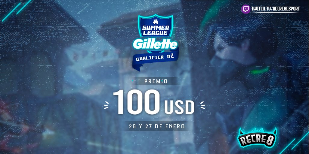 recre8esports's tweet photo. 🏆Qualifier #2 Summer League Gillette 🏆
.
Juego: VALORANT
.
Inscripción Gratuita
.
Clasificatorio a la Summer League @gilletteperu 2021 con un prize pool de 1600USD.
.
Premio: 100USD
.
Link de Inscripción: https://t.co/RDMiZRqbzH
.
#Gillette #Recre8 https://t.co/6mHNcAETSl