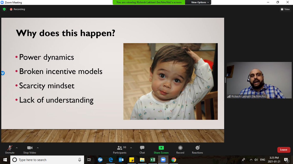 HavaGoldberg's tweet photo. .@ConstantChanges explaining why roadblocks happen. Also important to reflect on whether YOU are the roadblock! #fundraising #npsector #HappyYOUYear https://t.co/DneBetPQsX