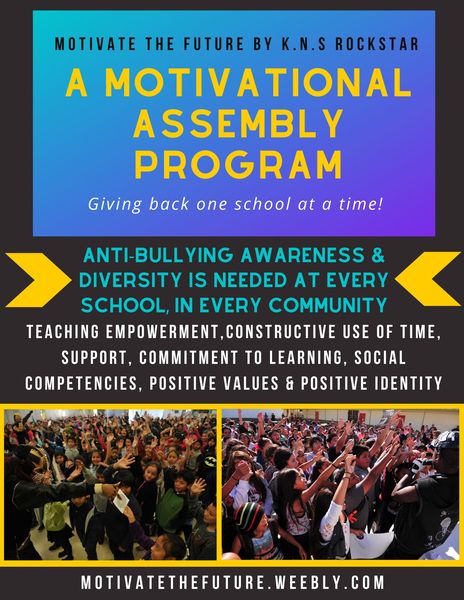 TwistdOakTavern's tweet image. We are proud to donate $1,086 from sales of #BlackisBeautiful to Kevin and Shavonn's We Say No to Bullying school assembly program.
Learn more about their great work in our community:
motivatethefuture.weebly.com