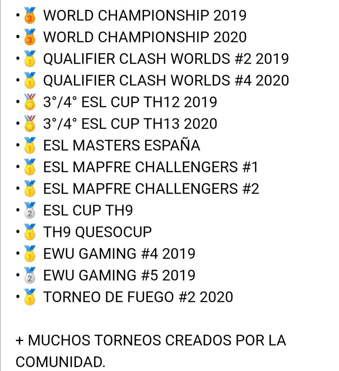Nuestro contrato ha terminado y estaremos escuchando ofertas para competir este año. 🤝 
Equipo 2 veces mundialistas🎖 
Les comparto nuestros logros más importantes como equipo✅
Todos los RT y MG se agradecen😊