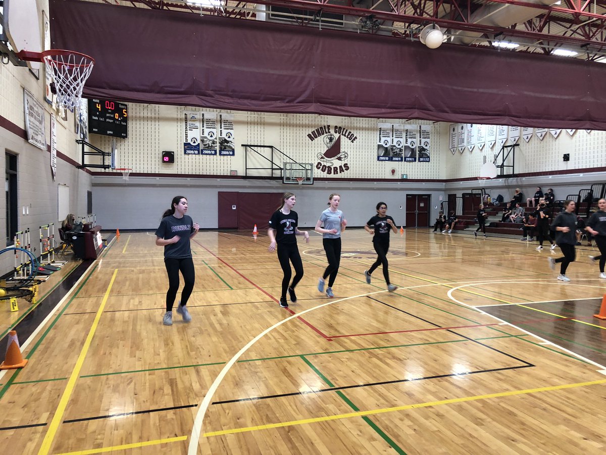 Mrs_Naugler's tweet photo. When we’re not quite able to cheer on our sports teams we can still cheer on our home room while running the beep test!! Go 8.4! Way to go @RundleJrSr ! #GladitsNotMe #Together #BeWell https://t.co/d2398SwaBb