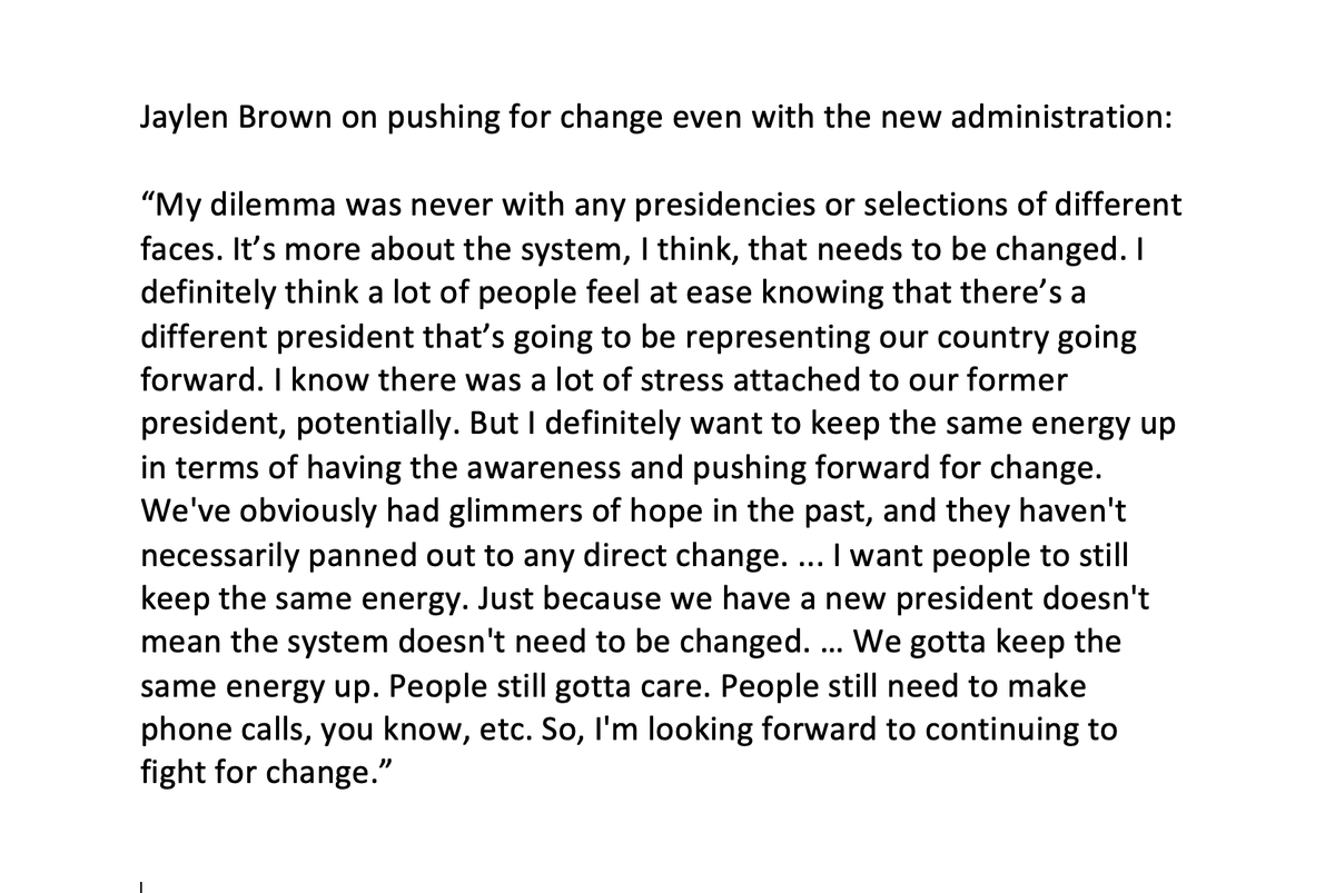 chrisgrenham's tweet photo. More Jaylen Brown from this afternoon on continuing to fight for change: https://t.co/A3UBKkYozC