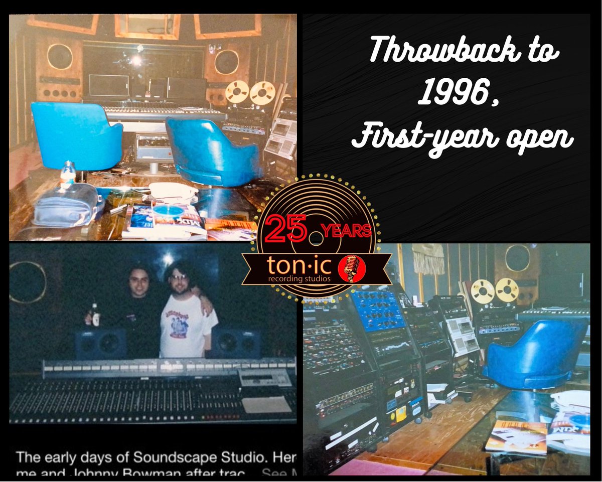 TonicStudioPgh's tweet photo. We are celebrating 25 years of service here at tonic studios🥳🎉!! We would like to thank all of our wonderful clients and engineers for making these years memorable. Here’s to 25 more!🤟🥂🍻 
#tonicrecordingstudio #musicindustry #music #recording #recordingengineer #pgh #PA https://t.co/N1CFY21fes