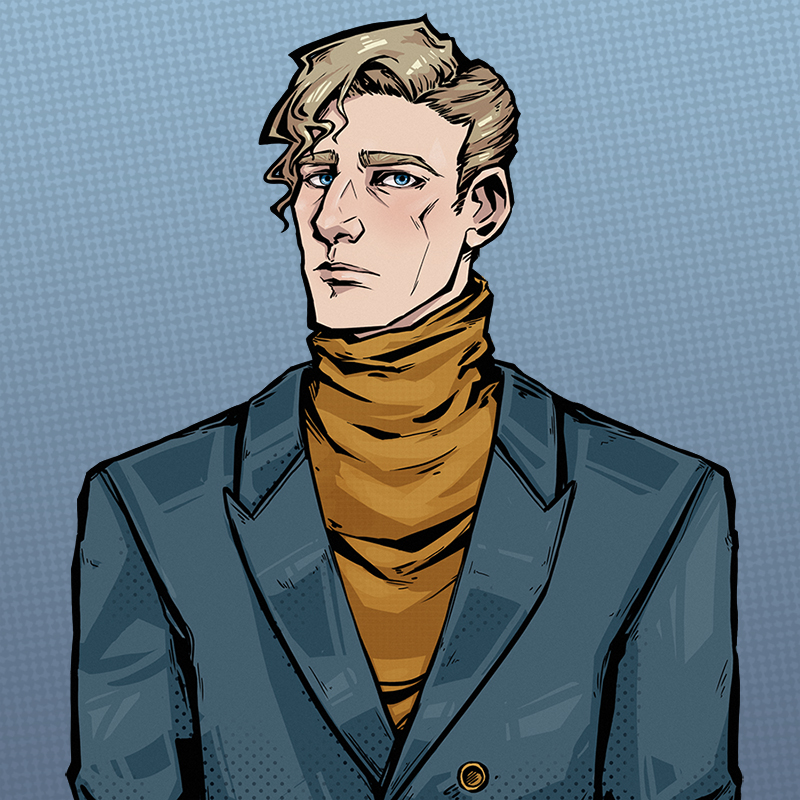 demonicdelight_'s tweet photo. Character art of Lawrence, the best friend of our protagonist, a kind gentleman with snarky humour.  
Art made by our artist Niina Kahela @Soyhai 

#indiedev #indiegames #IndieGameDev #digitalart #BFF https://t.co/Tk3IE1vcdV