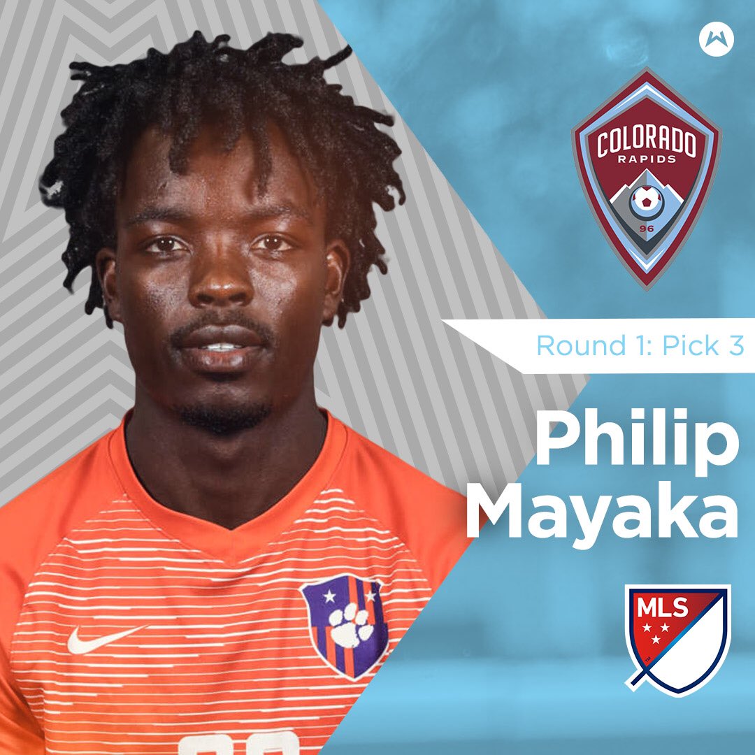 philipmayaka's tweet photo. I’m blessed to announce that I have been drafted by @ColoradoRapids  A big thanks to everyone who made this possible @ClemsonMSoccer @Wasserman time to get to work. https://t.co/3zMoFKyGPh