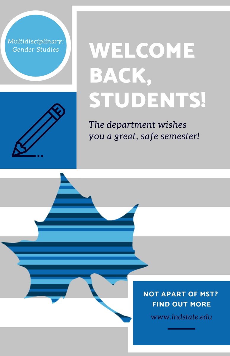 GenderState's tweet image. Welcome back, students!