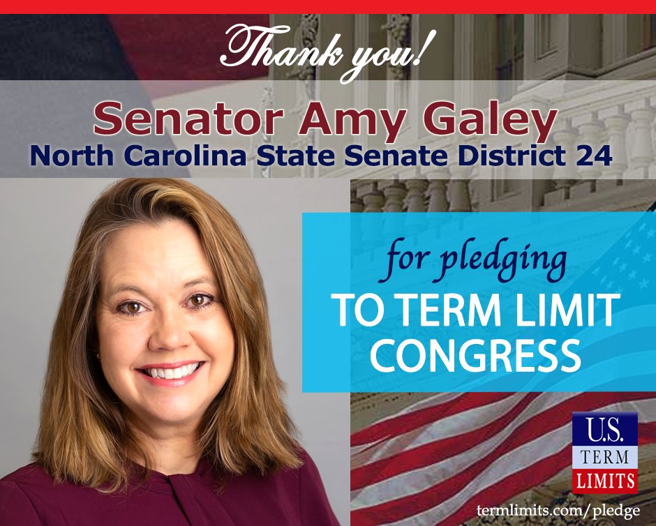 Thank you <a href="/amyscottgaley/">Senator Amy Galey</a> for signing the #termlimits on Congress pledge. termlimits.com/wp-content/upl…