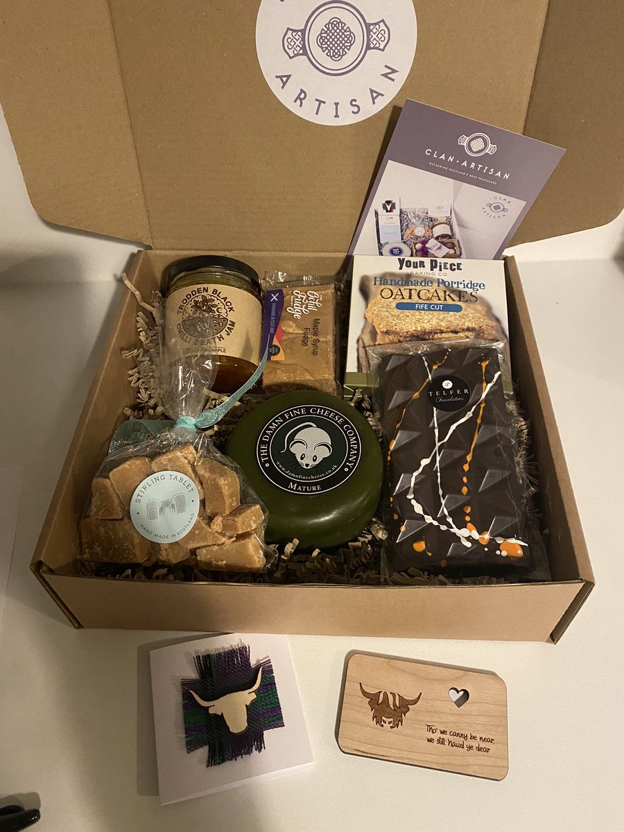 ClanArtisan's tweet photo. Night shift tonight .. so I can homeschool tomorrow . Was a disaster today trying to work today and sort the school work  😬 these are some Burns night boxes going out this week .. #BurnsNight2021 #lockdowngift https://t.co/6yW50IJtZf