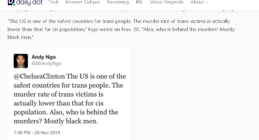 Character Development of DS Puppet (Andy Ngo)...1) Get DS puppet suspended from twitter. Arguing w/ Chelsea Clinton is a Headline Winner.2) Since infiltrating "The Right", coordinate puppet to make racist undertone in tweet to warrant suspension.3) Mass Press Engaged.