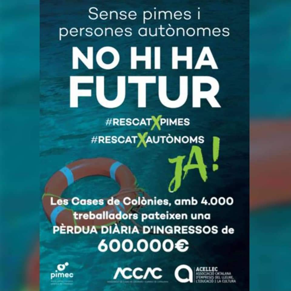 Seguirem lluitant per poder fer un lleure educatiu de qualitat, però les restriccions ho posen cada dia més dificil😔 Ens unim a la campanya presentada per @pimecpatronal
Tenim moltes ganes de poder treballar i preparar la temporada!
@acellec_escolaefa 
#ElLleureÉsSegur