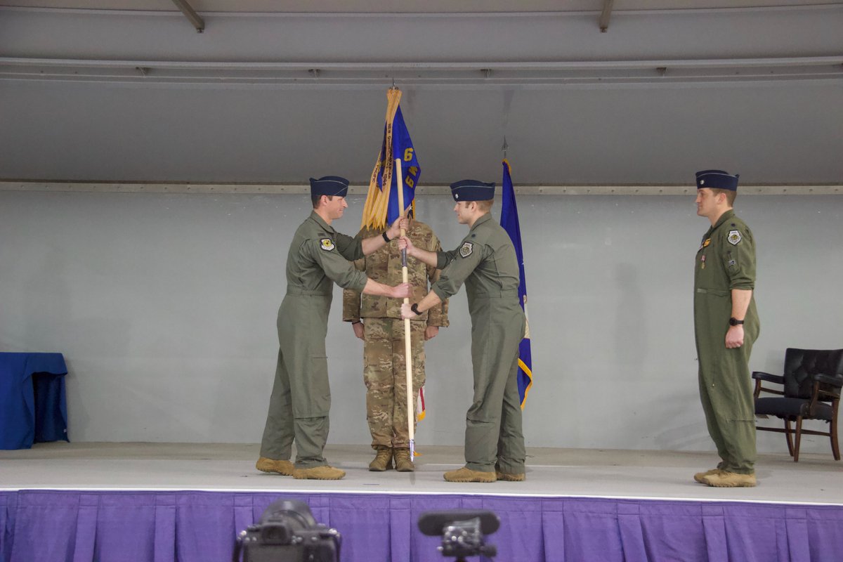 WeaponsSchool's tweet photo. On 1/8/21, We said farewell to Lt Col Ethan "Bluto" Sabin as he relinquished command of the #6WPS to Lt Col Brent "RASH" Carroll.

Watch here:
https://t.co/MoI2QHXzts

#USAFWS | #WeaponsSchool
#Humble | #Approachable | #Credible
#Build | #Teach | #Lead
#F35 | #Panther
#ReadyAF https://t.co/NHI8bPxXAy