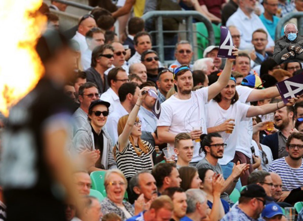 He loves the  #T20Blast, here he is at the  @KiaOvalEvents  @surreycricket