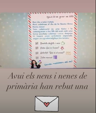 MareJaner's tweet photo. Els alumnes i mestres de primària han dedicat el dia d’avui a la Beata Anna Maria Janer, recordant la seva vida. Una xocolatada per esmorzar d'una manera molt dolça. 
Totes les activitats s'han viscut amb molt d'entusiasme i participació de tota l'etapa. https://t.co/A4TzkiNixs