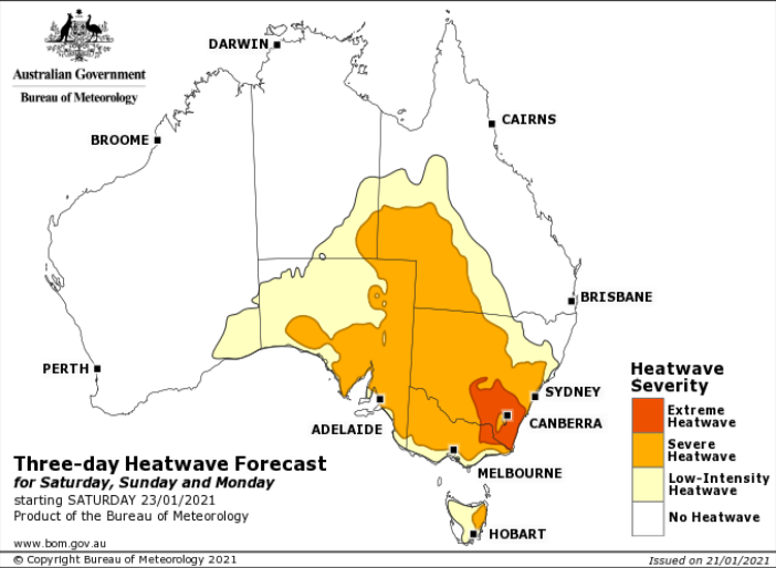 BOM_ACT's tweet photo. 🌡️ Severe heatwave conditions for the ACT over the next several days. It's important to stay cool, hydrated and plan ahead. Check in on family, friends &amp; vulnerable neighbours.  #BeatTheHeat @ACTHealth 
🌊 Heading to the water? Check the coastal forecast https://t.co/6V2CD0uUAc https://t.co/ynIzENFqGQ