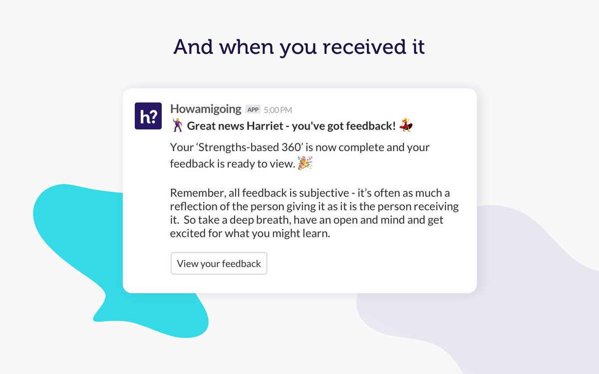 howamigoing's tweet photo. Today we go live in the @SlackHQ App Directory! 💃🎉🍾

We think ours is the slickest, prettiest, quirkiest Slack App going around, and we're damn proud of it!! 😊🥰 https://t.co/8yaIbPIXfT