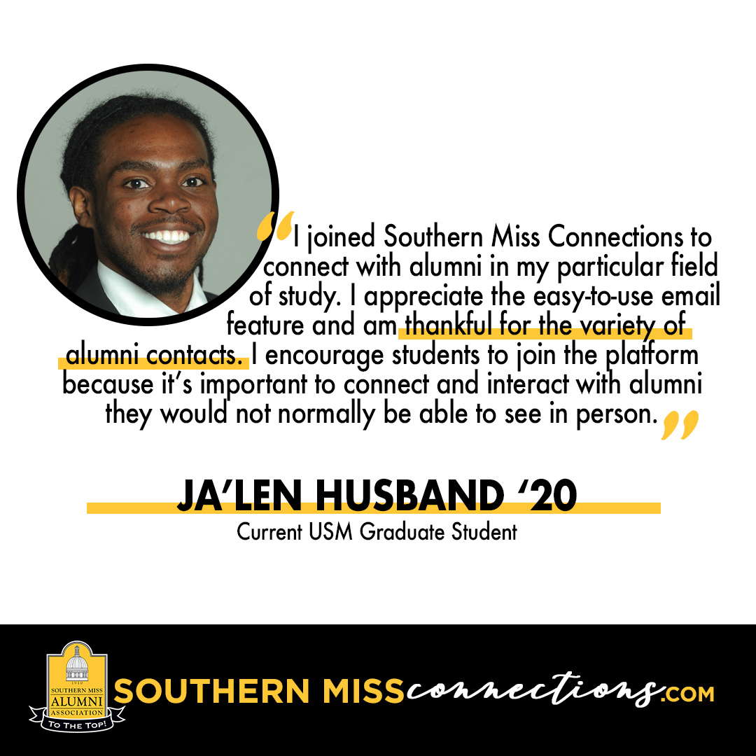 Join your fellow students on SouthernMissConnections.com today and start building your career network!! #SMTTT