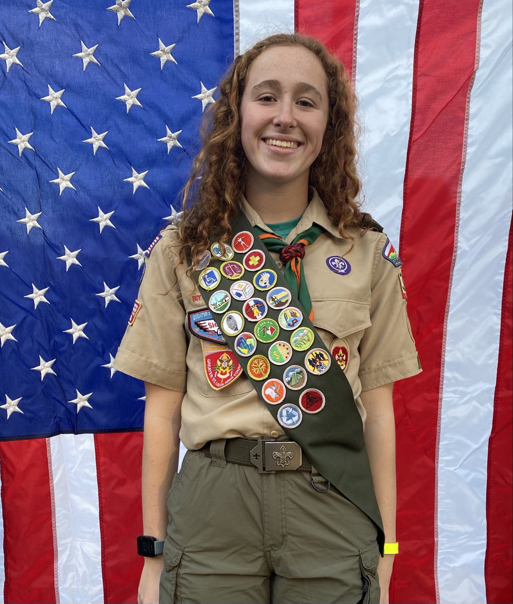 kwoodschools's tweet photo. Congrats to @KirkwoodHS students Addie, Maggie and Kyra! Members of the inaugural class of female Eagle Scouts! https://t.co/1PVtBklgHM https://t.co/gJ9DWm2V81