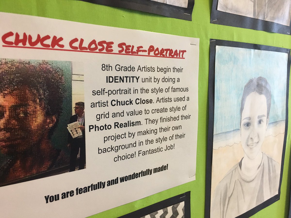 HeritageNL's tweet image. Lots of things on our walls these days. 1st grade snow globe art, 3rd grade family portraits, 8th grade self portraits, the 5th grade WW I scavenger hunt, and PreK Snowman art! It’s been a busy week. #HCSTransform