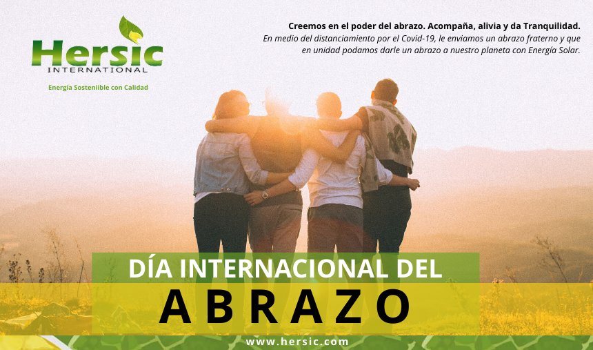 Hersicint's tweet photo. Día Internacional del Abrazo!
Juntos podemos más 🌞🌱⚡
.
.
.
.
#diainternacionaldelabrazo #abrazos #energia #hersic #abrazo #hersicinternational #somosmas #unidos #cuidarelplaneta https://t.co/q83AqfQHVd