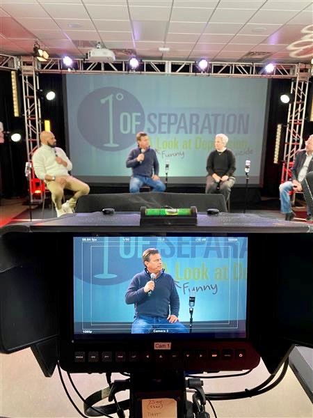 studio46media's tweet photo. Have you ever wondered what behind the scenes looks like at a live or virtual event?

Check out behind the scenes photos from today's virtual event with National Association of State Procurement Officials (NASPO) as they provided tips on how to deal with depression and anxiety. https://t.co/EpDHKvcdBH