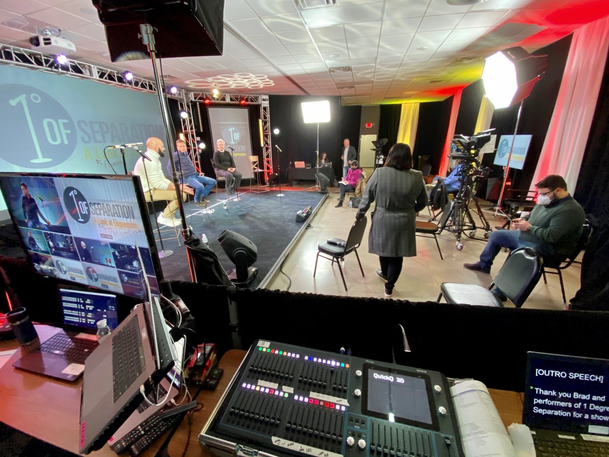studio46media's tweet photo. Have you ever wondered what behind the scenes looks like at a live or virtual event?

Check out behind the scenes photos from today's virtual event with National Association of State Procurement Officials (NASPO) as they provided tips on how to deal with depression and anxiety. https://t.co/EpDHKvcdBH