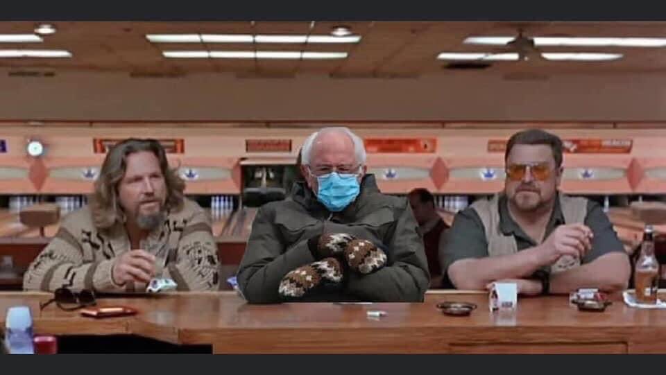 ComicJohnnyCorn's tweet photo. #BernieSanders #Bernie #berniesmittens #Inauguration2021 #InaugurationDay #BigLebowski #thedude #johnnycorn #funny #2020Election #rofl #2000StimulusCheck #AfterTrump #funniesttweets #funny #LOL #rofl #lmao https://t.co/Nhz1CrFokO