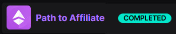 Just reached affiliate yesterday!