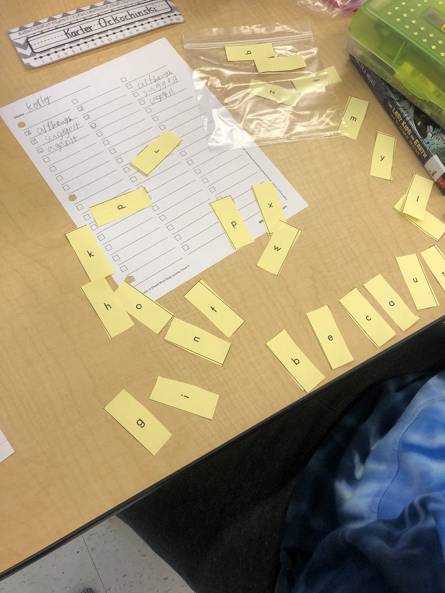 misswaldbauer's tweet photo. Grade 3 Word Study: working on high frequency words through a word grid game 

Grade 4 Word Study: working on high frequency words and building them https://t.co/n0aCSU1wKX