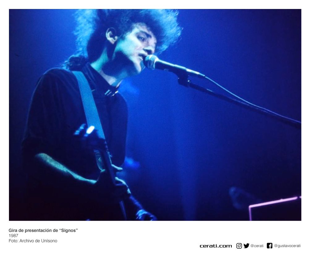 cerati's tweet image. Gira de presentación de “Signos”
1987
Foto: Archivo de Unísono