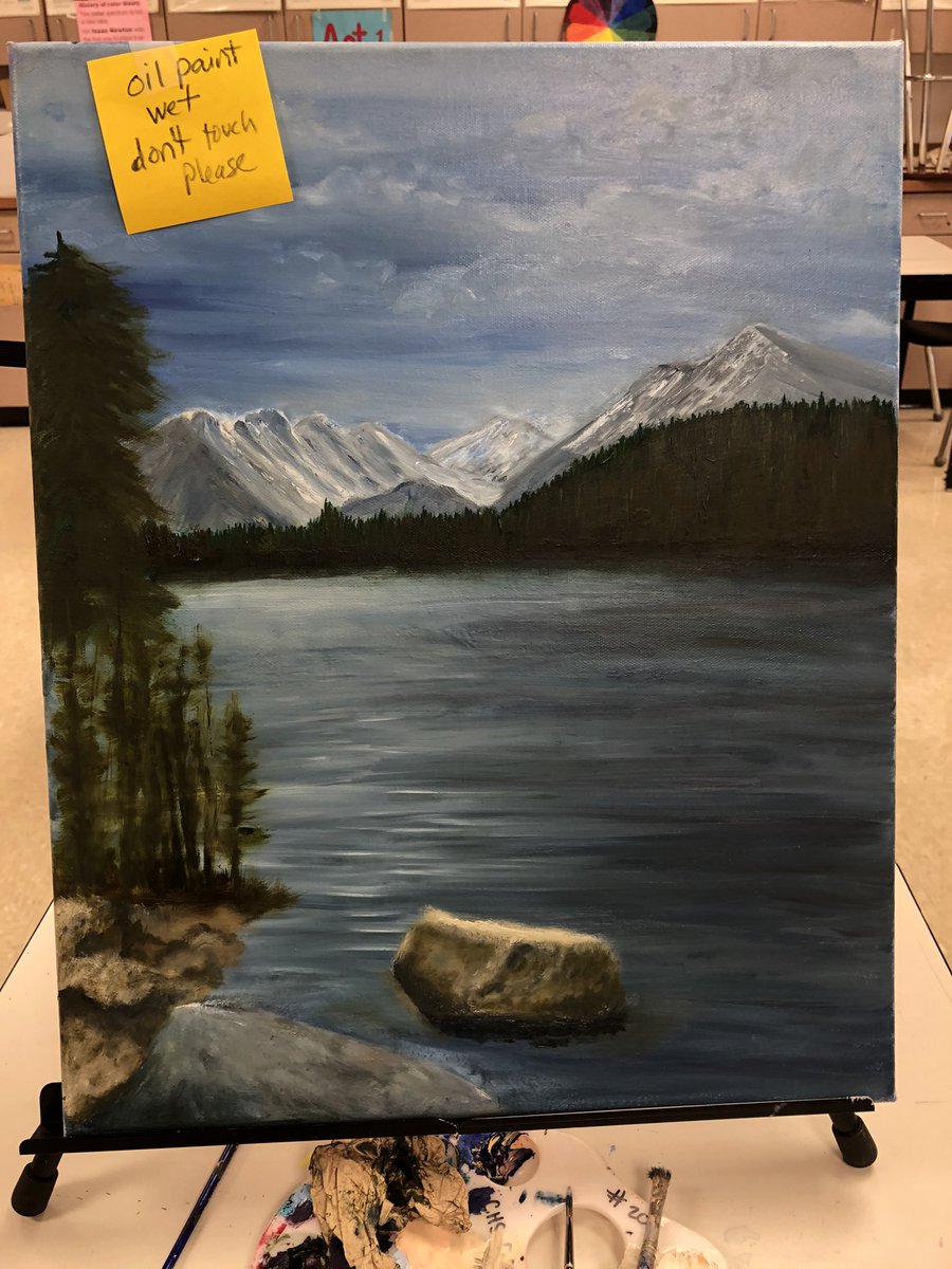 CHS_Deatherage's tweet photo. Painting teacher can paint! #stillinprogress #showthemhow #ComalFineArts @schumanncarla1 @KaraFineArtCISD @DavissonDustin @Supt_comalisd https://t.co/efcKdthnOZ