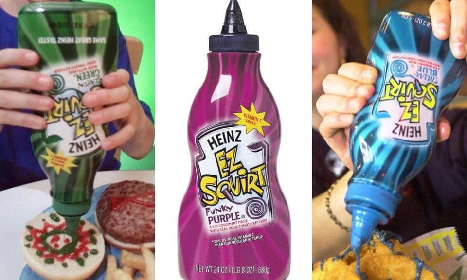 RadcliffeMatt's tweet photo. Everybody please retweet this tweet, I need colored ketchup back in my life https://t.co/PBjTtwCYAY