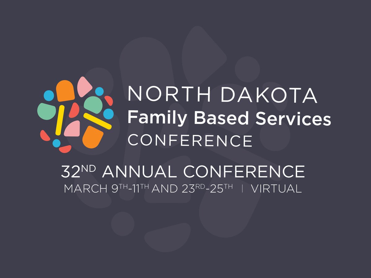 NDFBSA's tweet photo. NDFBSA’s 32nd annual conference is going VIRTUAL! Join us online March 9-11 and 23-25 for a series of presentations and workshops with leading behavioral health experts.
Register today at https://t.co/kUS7JyBiMO.  #familybased21 #NDFBSA #NDFBSA21 https://t.co/4JWpxxZkNr