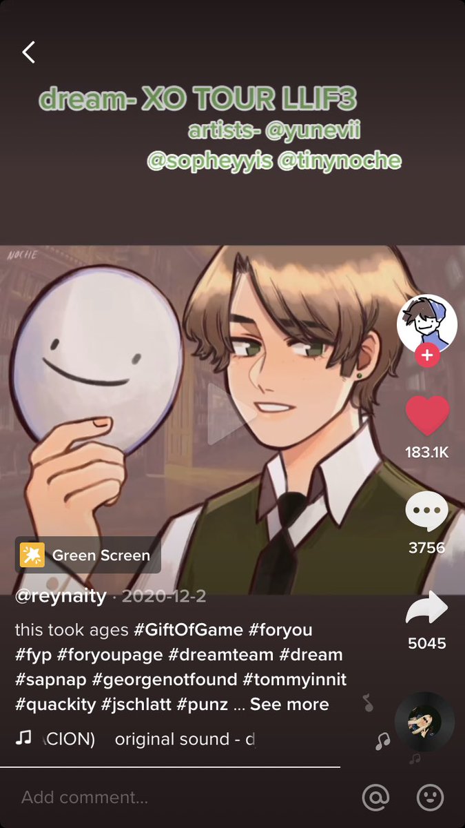 @nochedraws hey I saw this TikTok that had your art in it and I just have to know. Do you know who V from BTS is?