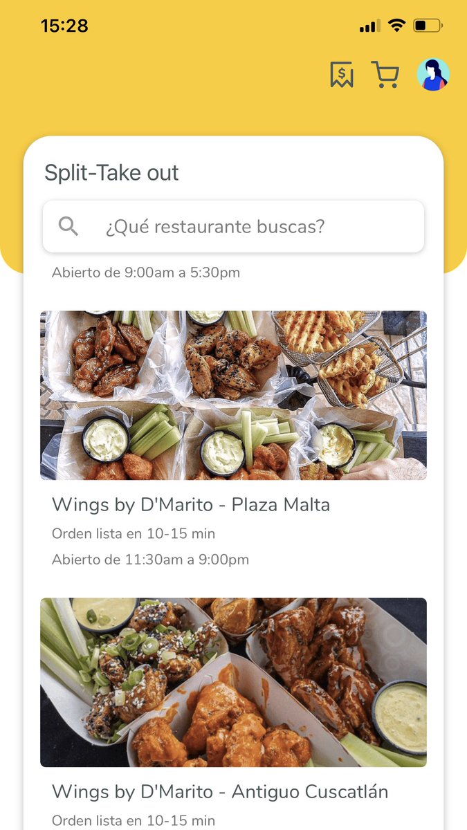 split_sv's tweet image. Pasaba por aquí a darles la noticia que ya pueden pedir @WingsByDMarito en Split. Hagan su pedido por adelantado y solo pasen a recoger! 

Aveces nos hacemos publicidad y nos echamos flores en esta cuenta. Se vale. 

Link de descarga en mi bio.