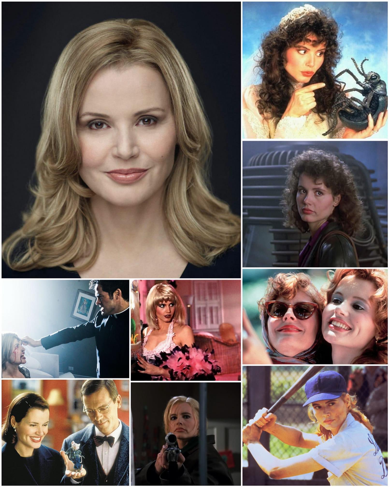 Happy birthday Geena Davis.  Fav, beetle juice and long kiss goodnight. 