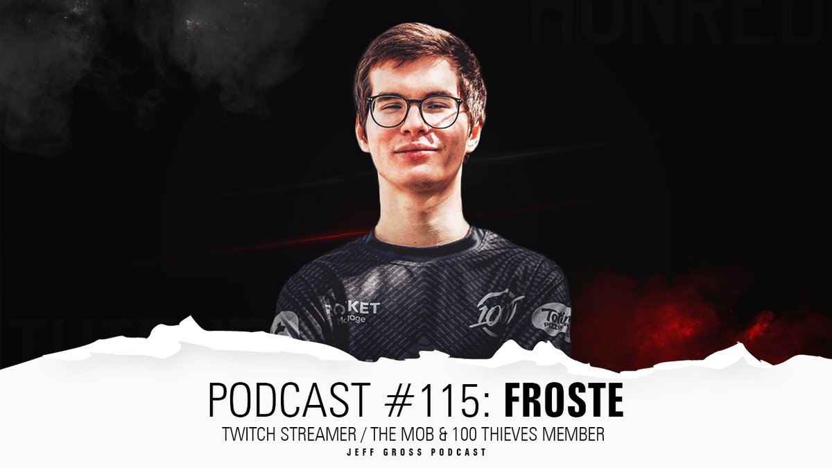 Giving away $55 Gladiator <a href="/partypoker/">PartyPoker</a> ticket; Retweet &amp; Ask Froste a question to enter! 

Tomorrow 12PM ET #podcast No. 115 w/ <a href="/Froste/">Froste 💯</a> who is a member of <a href="/TheMob/">The Mob</a> &amp; <a href="/100Thieves/">100 Thieves</a> &amp; also a partnered streamer on <a href="/Twitch/">Twitch</a> who enjoys playing poker!

YouTube.com/jeffgrosspodca…
