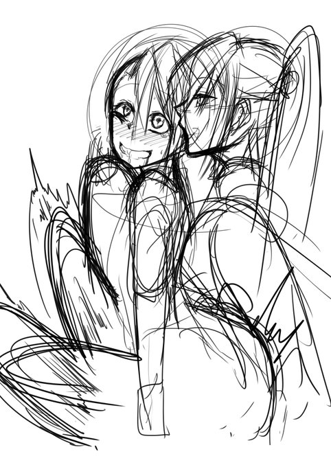 ラフ。
ドスドスドスドスドスドス。 