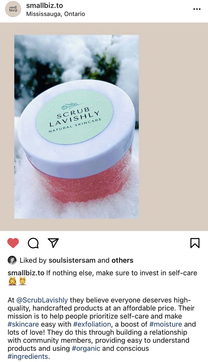 scrublavishly's tweet photo. https://t.co/LKyFY6fP56 #thursdayvibes #smallbizto #mississauga #shopsmall 🌱🤍 https://t.co/iiygj8jMFn