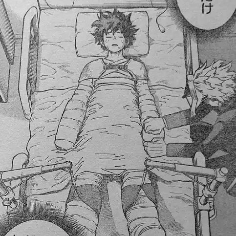 #BNHA298 .......I was born with glass bones and paper skin. Every morning I break my legs, and every afternoon I break my arms, at night I lie awake in agony until my heart attacks put me to sleep. 