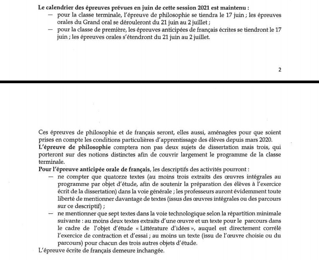 PetitPixel29's tweet image. 📌 Aménagements du #Bac2021 : les épreuves de #spécialités passent en #ContrôleContinu, le programme de #Français est allégé.